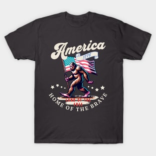 American Bigfoot - Land Of The Free T-Shirt